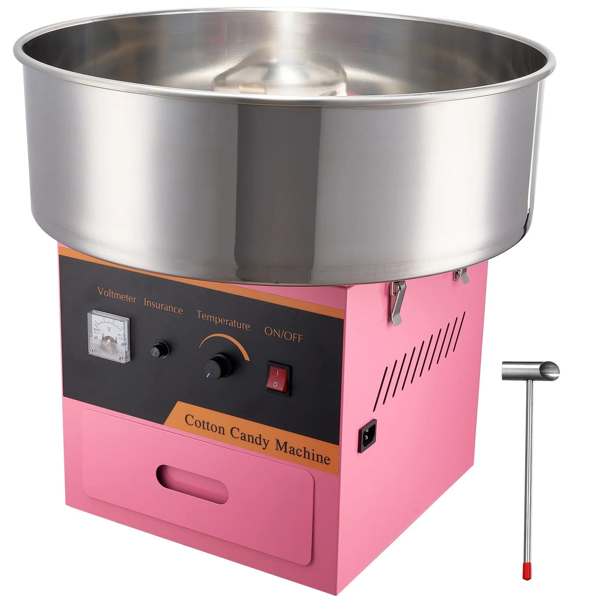 Cotton Candy Machine 21 Inch Stainless Steel Bowl Electric Candy Floss Maker L793
