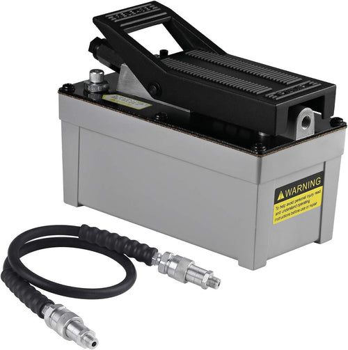 10,000 PSI Air Hydraulic Foot Pump with Hose G28845