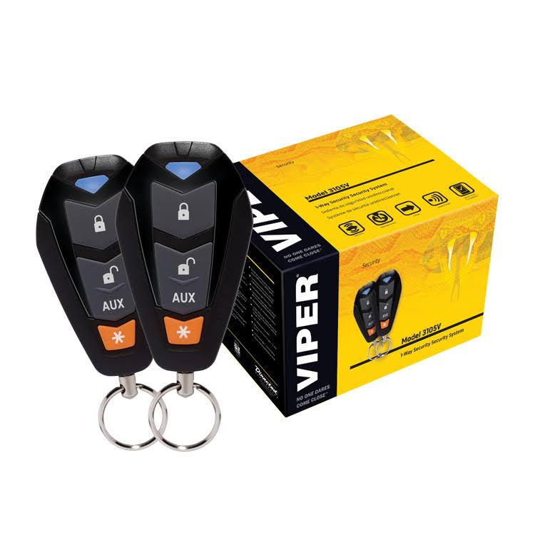 1-Way Car Alarm Security System and Keyless Entry D125