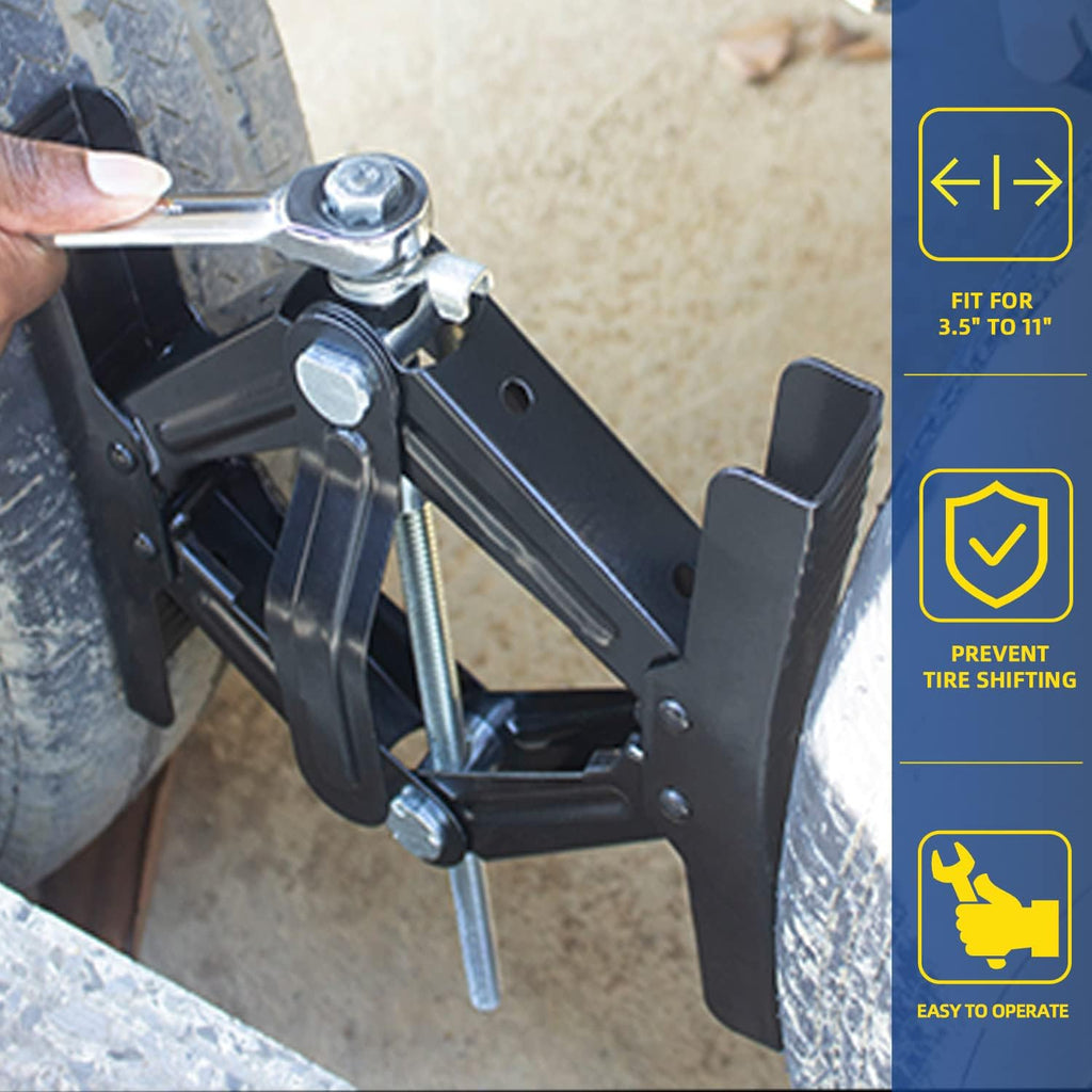 2 Packs Heavy Duty RV Wheel Chock Stabilizer A26890