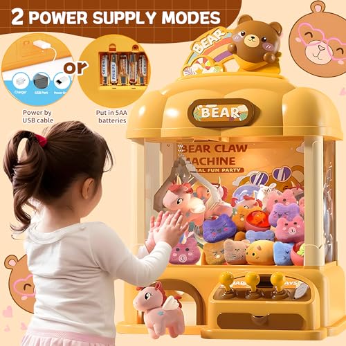 Mini Vending Arcade Capsule Claw Machine with LED Lights O57123