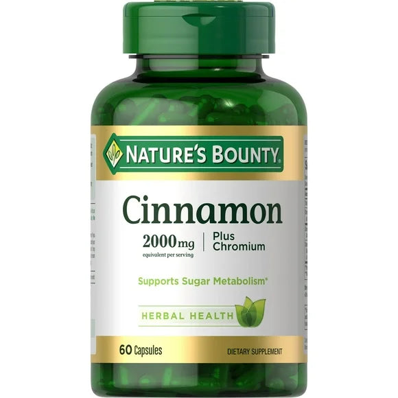 Cinnamon Supplement Plus Chromium 2000mg 60 Capsules X104688