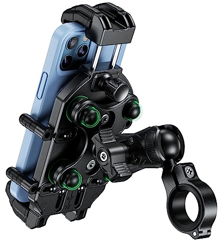 Motorcycle Phone Holder with Vibration Dampener Handlebar Mount M5068