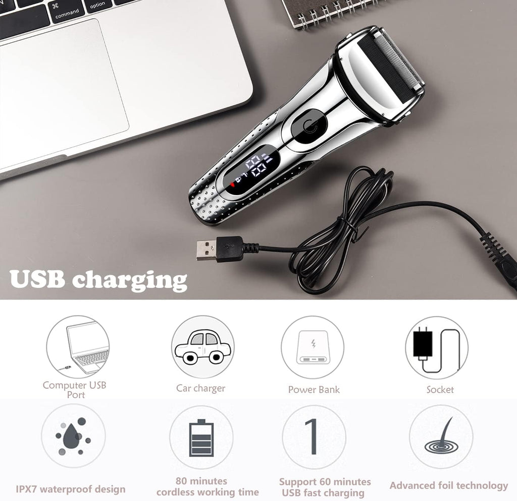 Silver Electric Foil Shaver, Pack of 2 M21388