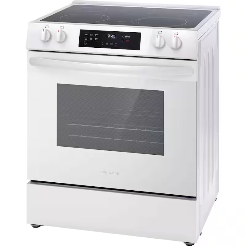 5-Element Slide-In Electric Range with Steam Clean in White J261