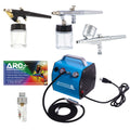 Multi-purpose Professional Airbrushing System with 3 Airbrushes M727727