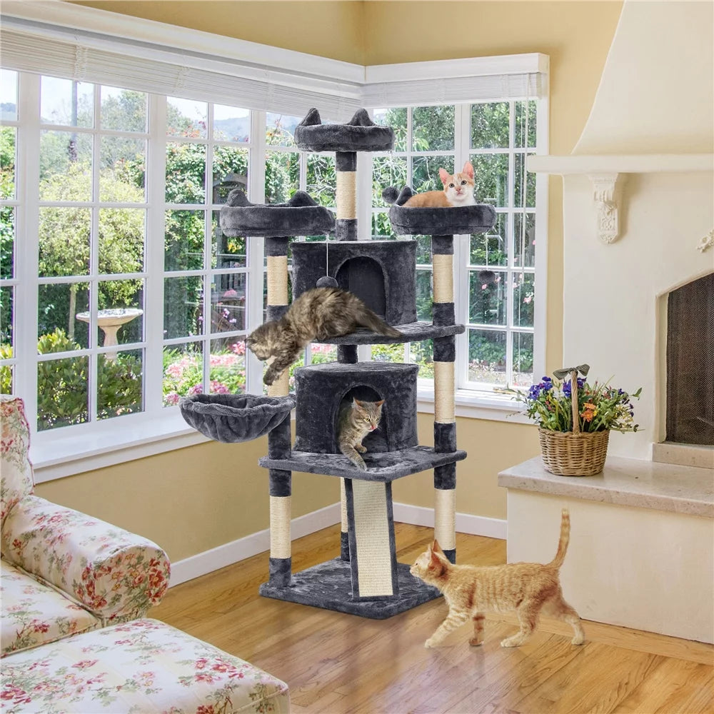 Dark Gray Cat Tree Q927
