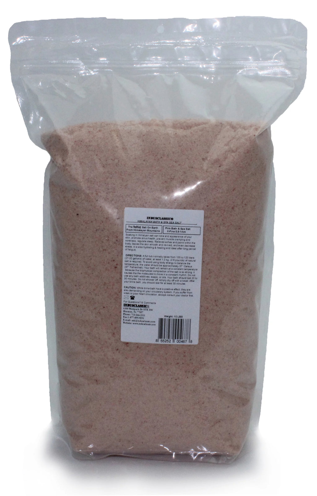 Himalayan Pink Crystal Bath and Spa Sea Salt 10 Pound Fine Grain M6151