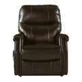 Brown Power Lift Recliner with Tufted Back U5807
