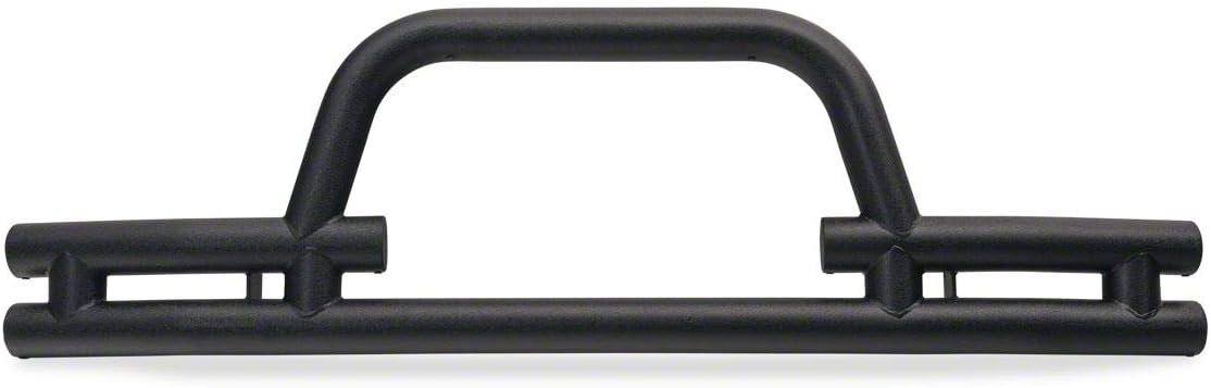 Textured Black Front Bumper with Winch Cutout Y810