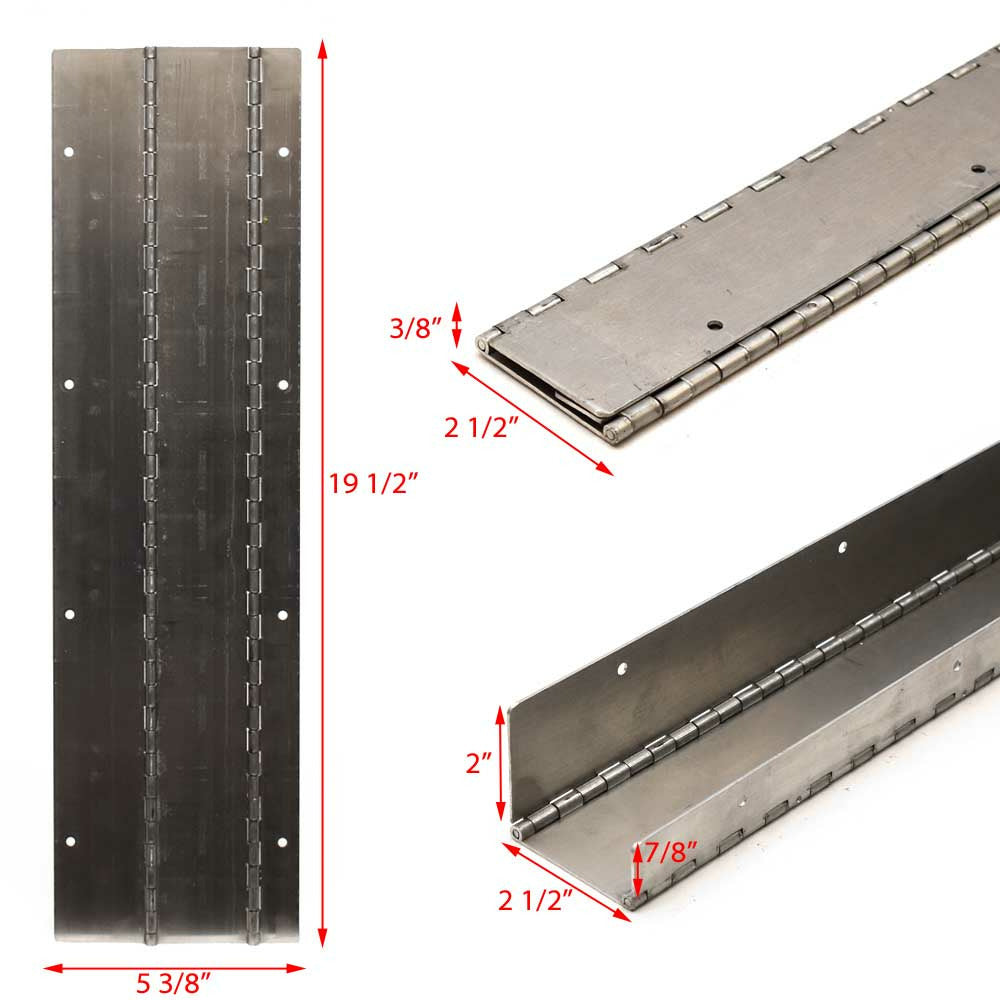 14 Gauge Aluminum Dual Piano Hinge 19 1/2 Inch F266