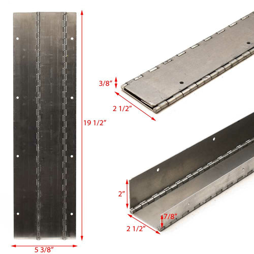 14 Gauge Aluminum Dual Piano Hinge 19 1/2 Inch F266