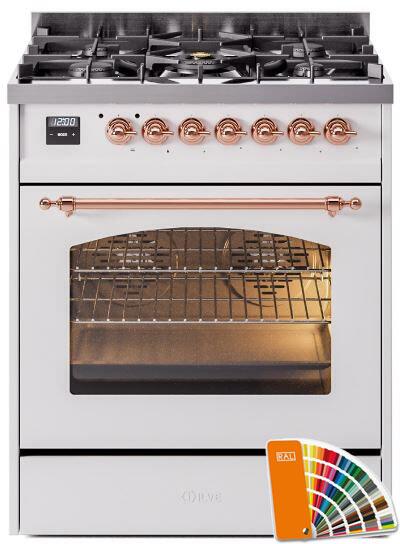 30 Dual Fuel Propane Gas Range with Copper Trim L938989