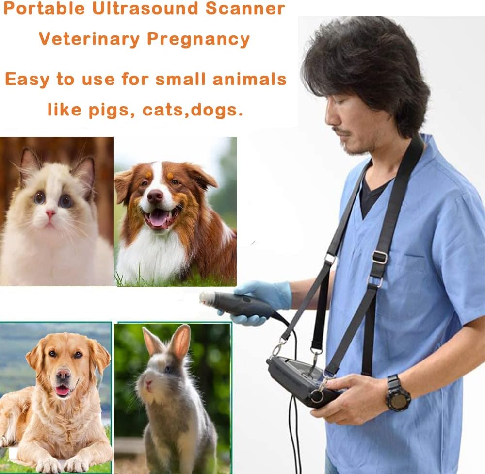 Handheld Portable Veterinary Ultrasound Machine with 3.5MHz Mechanical Sector Probe G4190