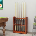 Teak Wooden Billiard Cue Rack Stand for 12 Cues O705253