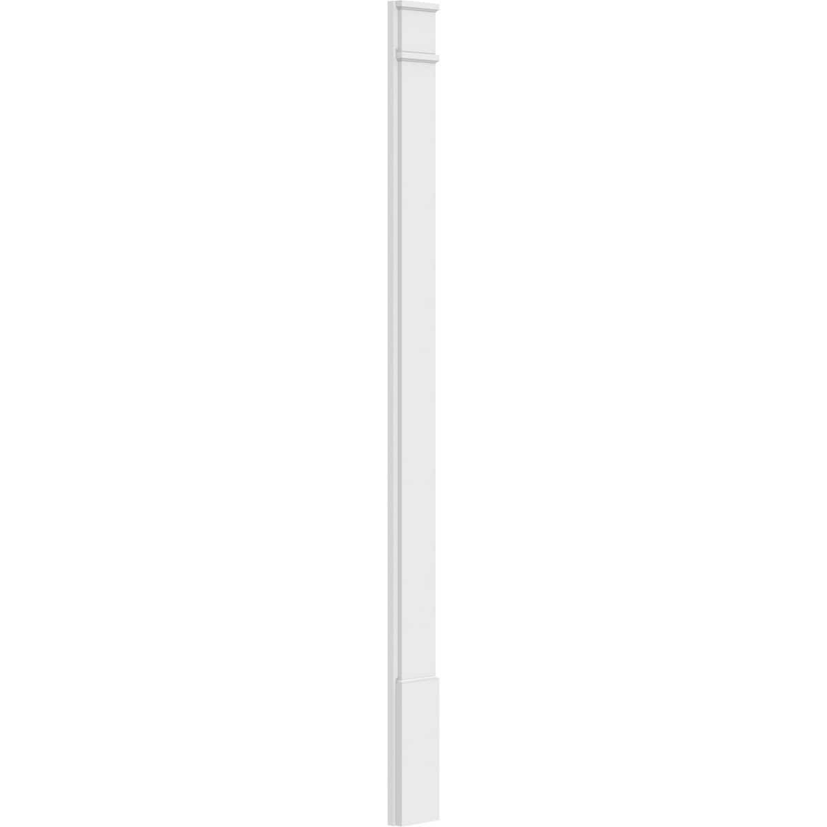 Plain PVC Pilaster with Standard Capital & Base (Pair) O58833