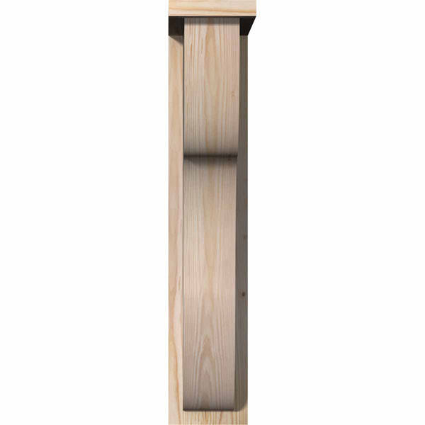 Carmel Smooth Corbel with Backplate, Douglas Fir M882458