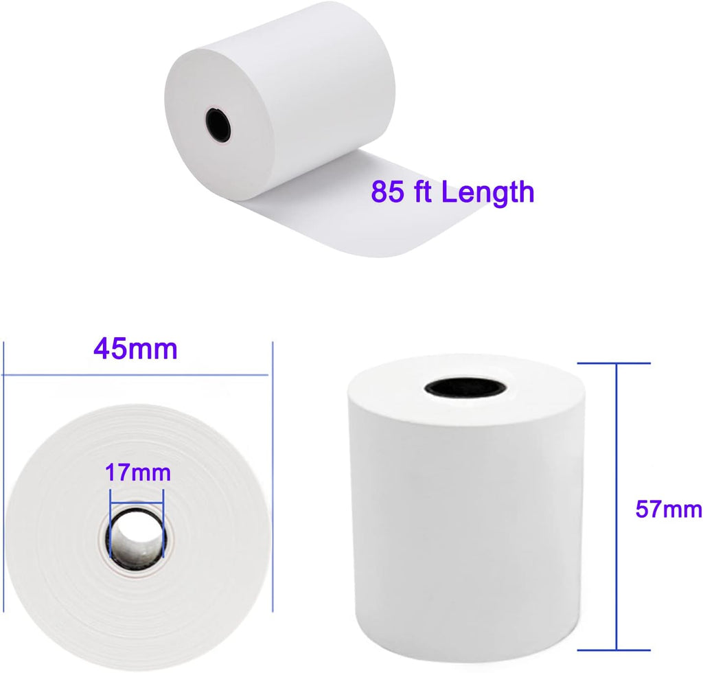 2 1/4inch 85ft Thermal Receipt Paper 50 Rolls L730202