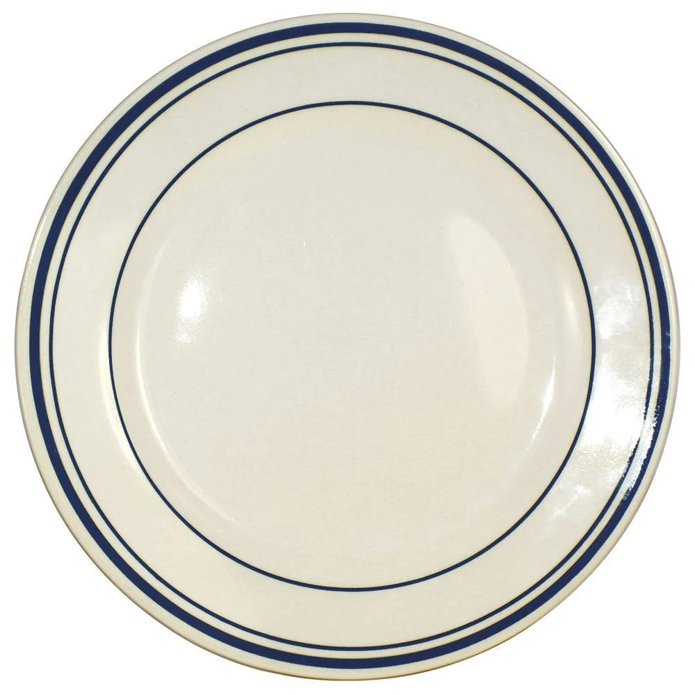 Warm White Stoneware Luncheon Plate P210824