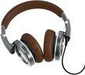 Wired Headphone with 3.5mm Jack, Detachable Over Ear Foldable, Eco-Leather (Brown) Pack of 2 D967772