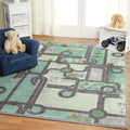 Pine Green 8' x 10' Kids Indoor Area Rug X525