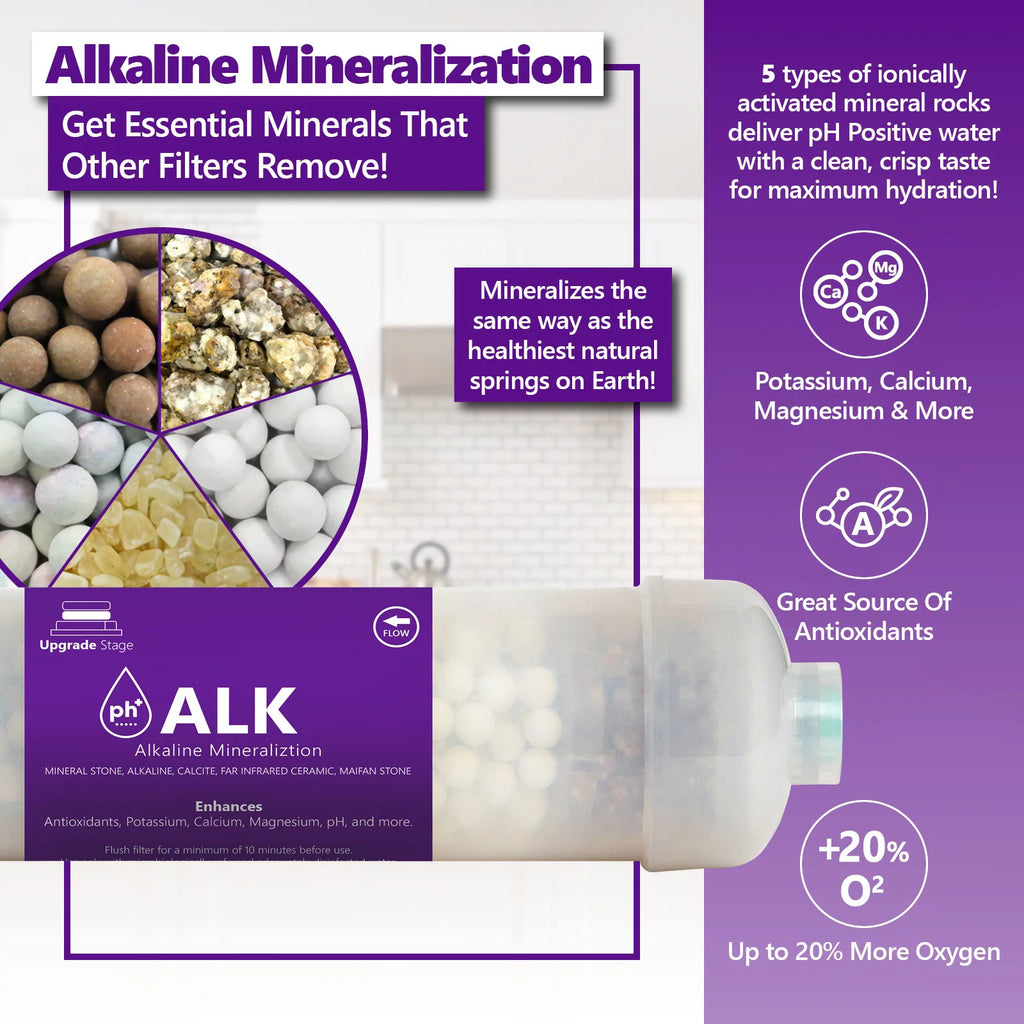 Alkaline Reverse Osmosis System Replacement Filter Set 20 Filters 50 GPD RO Membrane 10 inch Water Filters I840874
