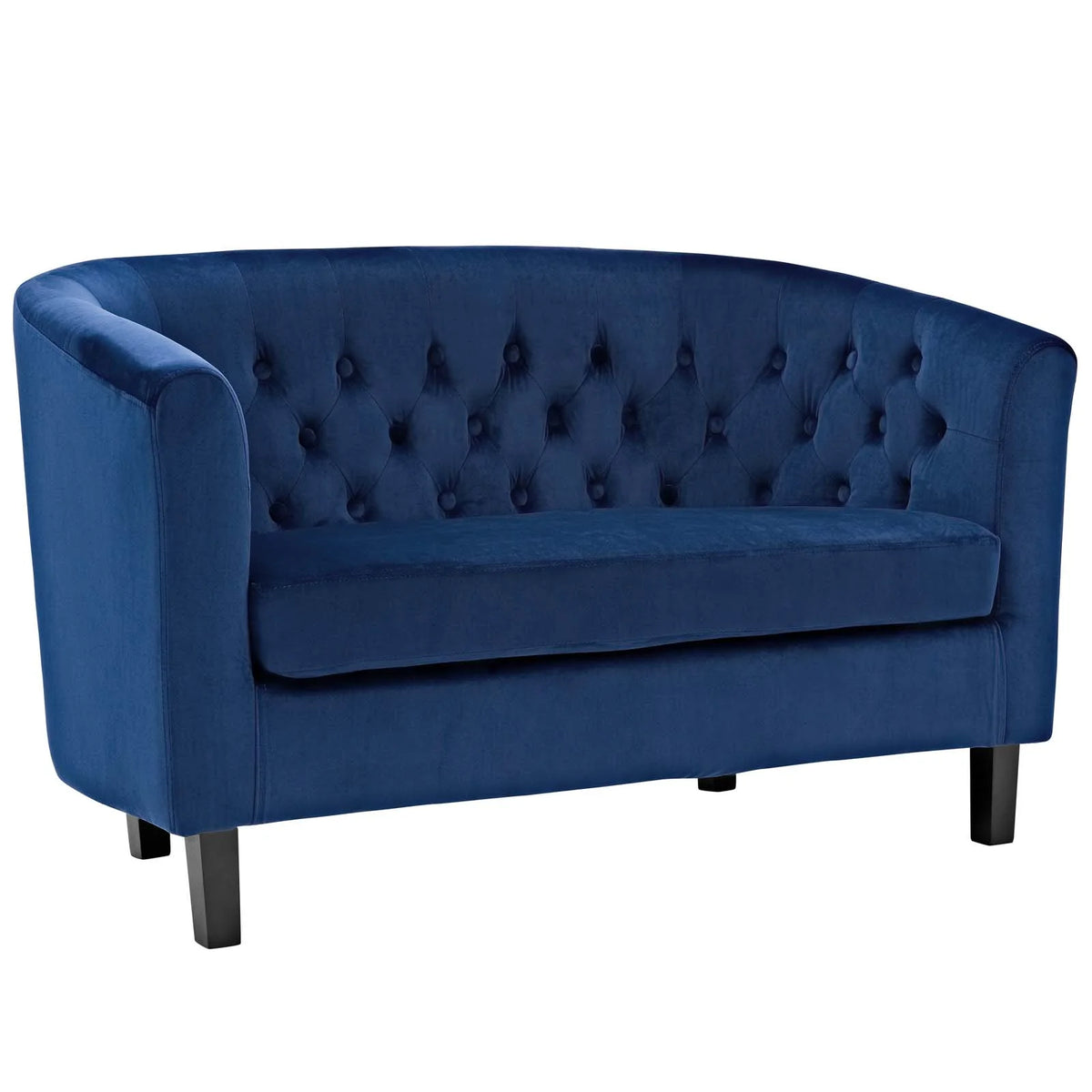 Navy Performance Velvet Loveseat and Armchair Set L454039