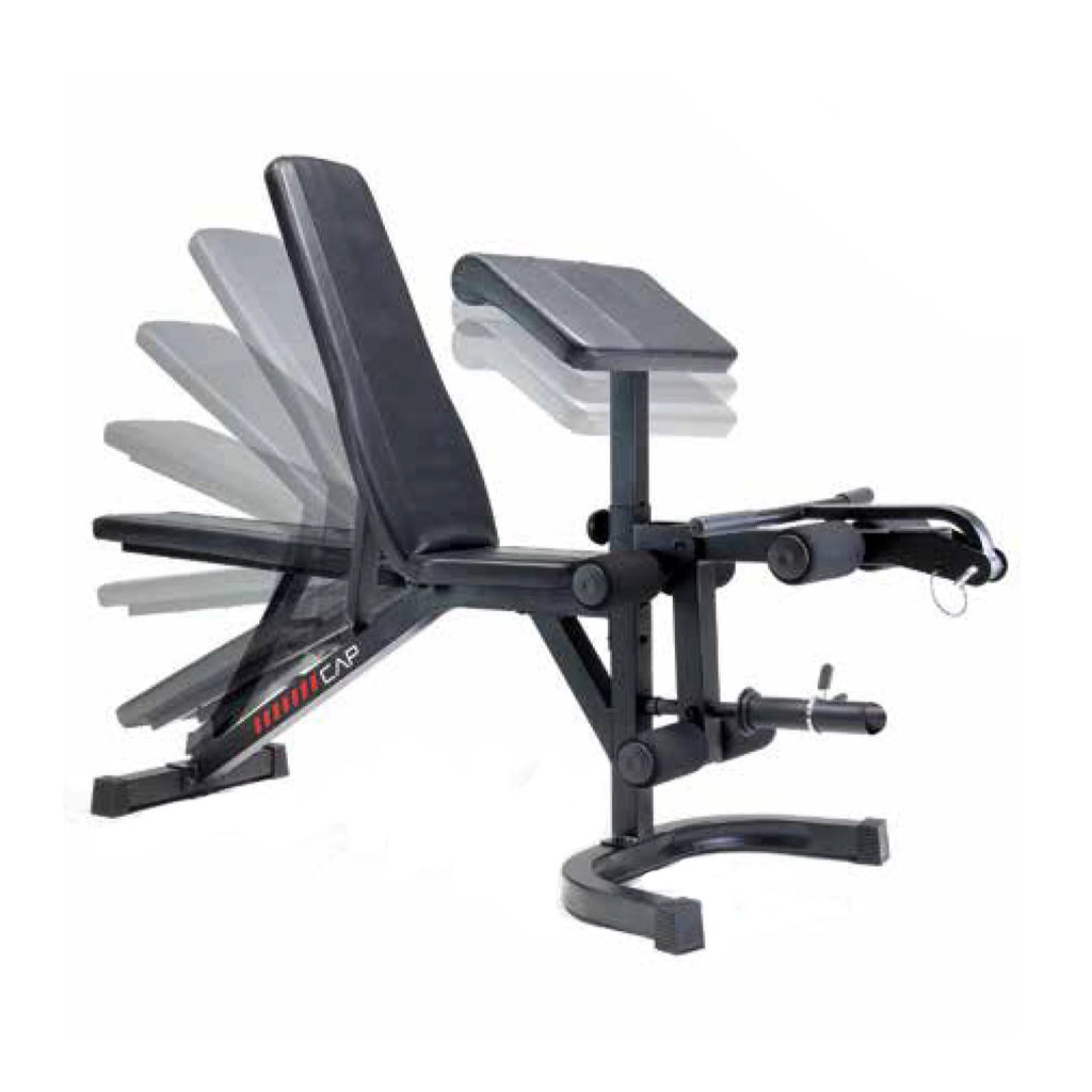 Adjustable Utility Weight Bench with Preacher Curl and Leg Press Attachment T70887