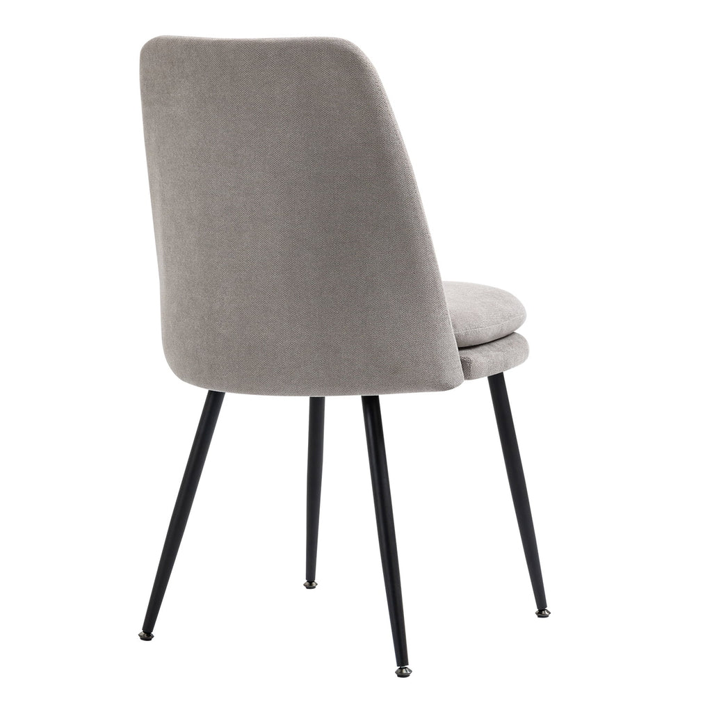 Gray Upholstered Dining Chairs Set of 2 P1790