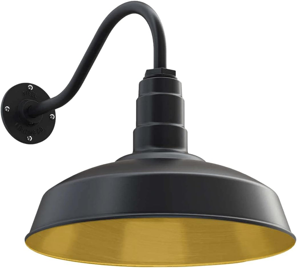 Matte Black Gooseneck Barn Light O68027