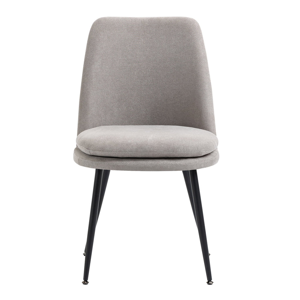 Gray Upholstered Dining Chairs Set of 2 P1790