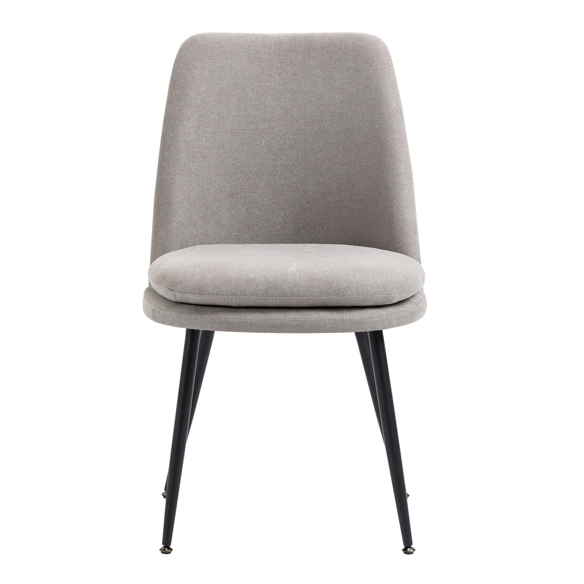 Gray Upholstered Dining Chairs Set of 2 P1790