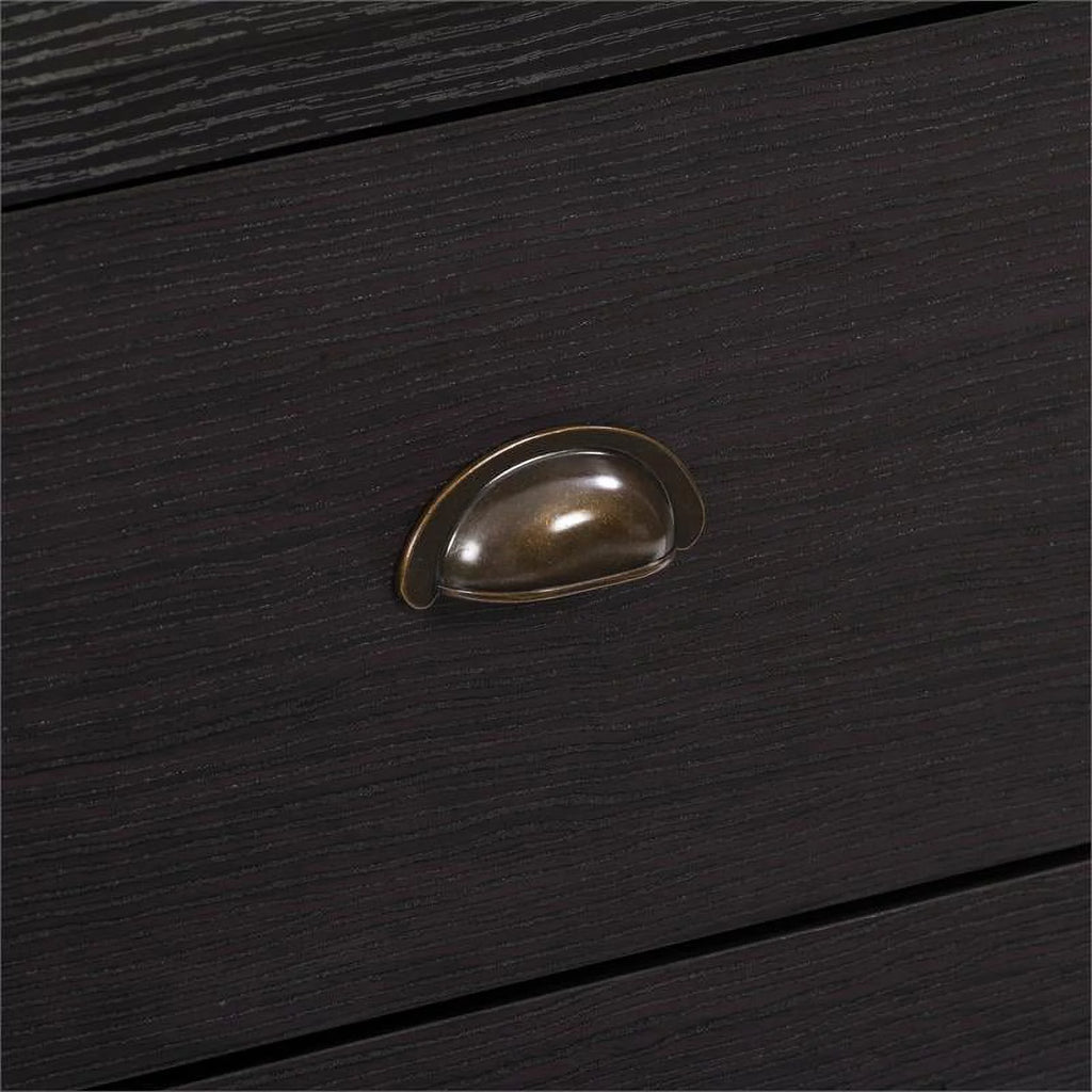 Black 5 Drawer Engineered Wood Dresser E35295