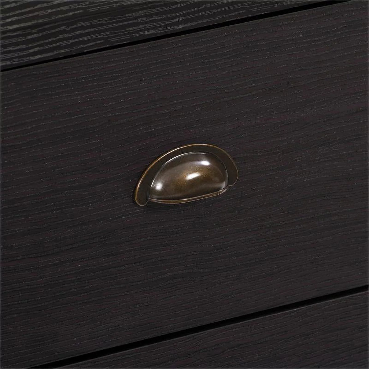 Black 5 Drawer Engineered Wood Dresser E35295