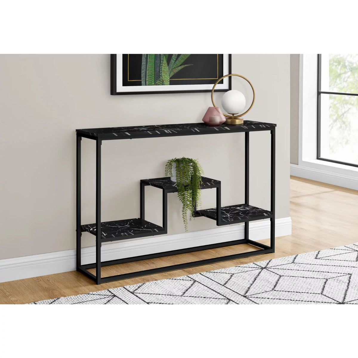 Brown Laminate Accent Table F5531