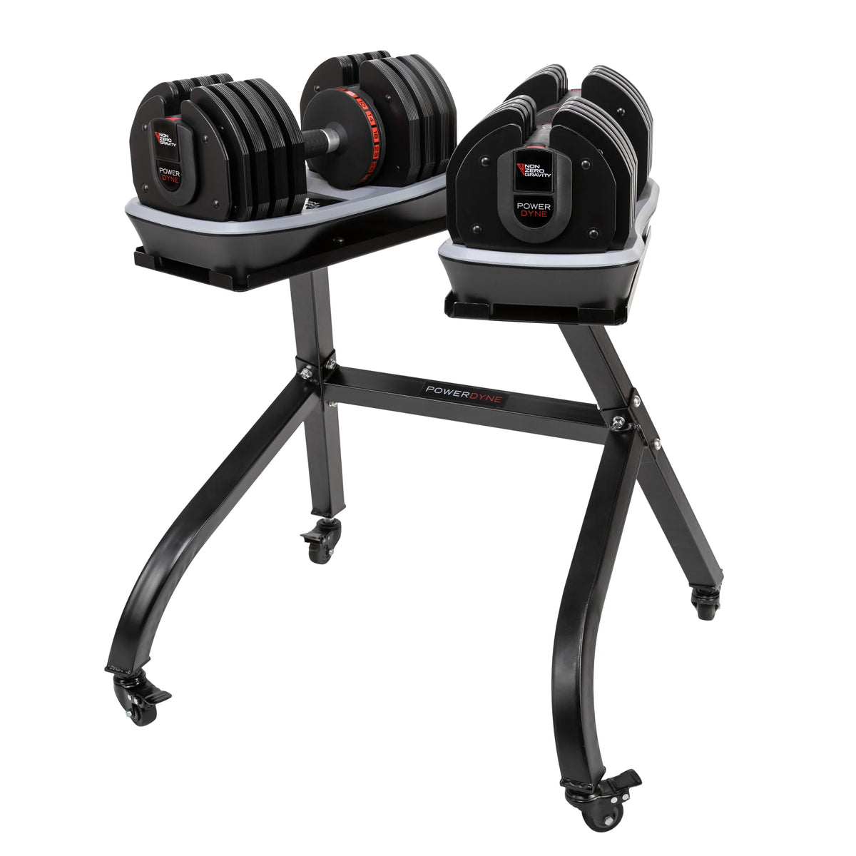 Adjustable 55lbs Dumbbell Set and Stand T155955