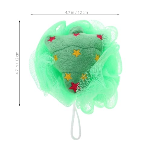 4 Pcs Christmas Exfoliating Loofah Bath Balls V60361