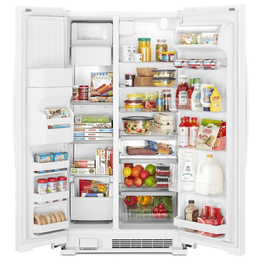 33 Wide 21.4 Cu. Ft. Side By Side Refrigerator - White D143