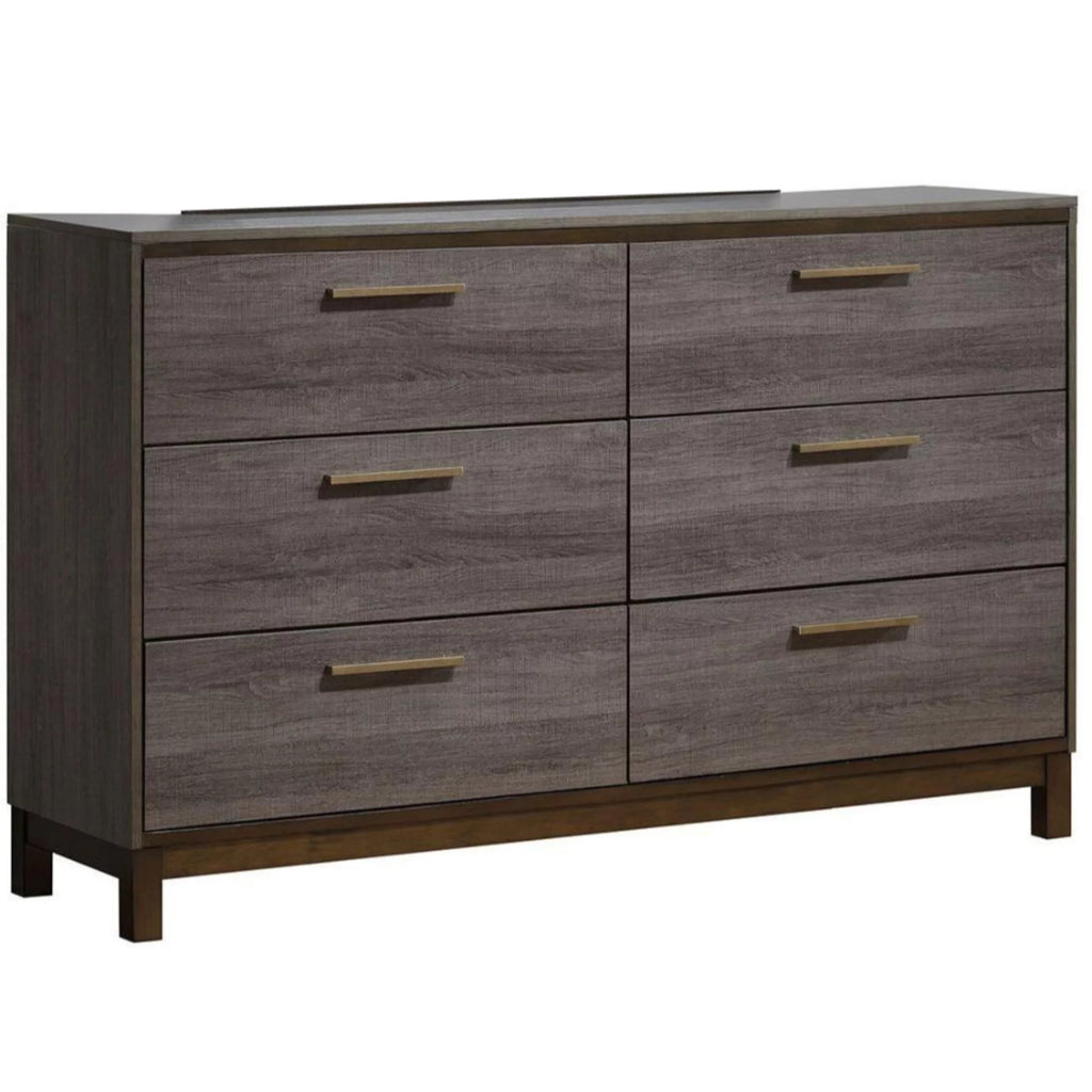 Antique Gray Wooden Dresser S7015