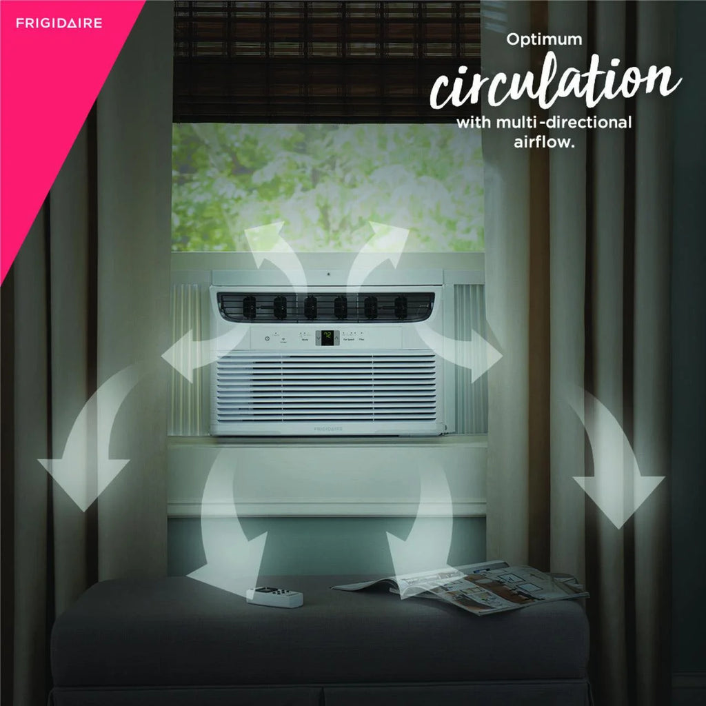 8,000 BTU Smart Window Air Conditioner with Wi-Fi and Remote in White V604634