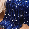 Dark Blue Micro Plush Fleece Throw Blanket P124045