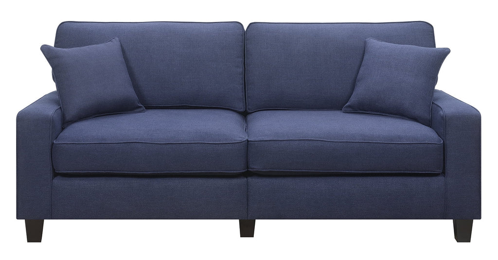 Navy Blue Fabric Sofa H19657
