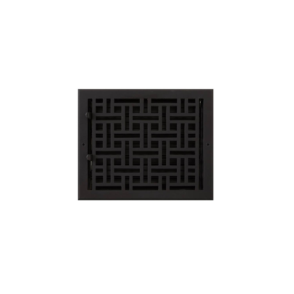 Black Powder Cast Iron Wall Register B115