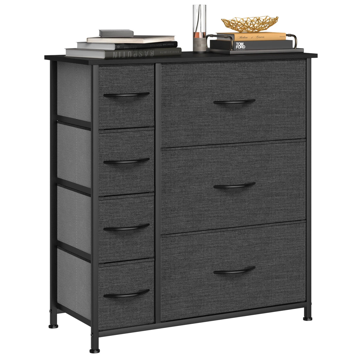 Grey 7 Drawer Storage Dresser P220541