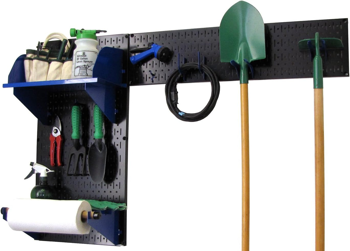 Gray Pegboard Garden Tool Organizer Kit Y958