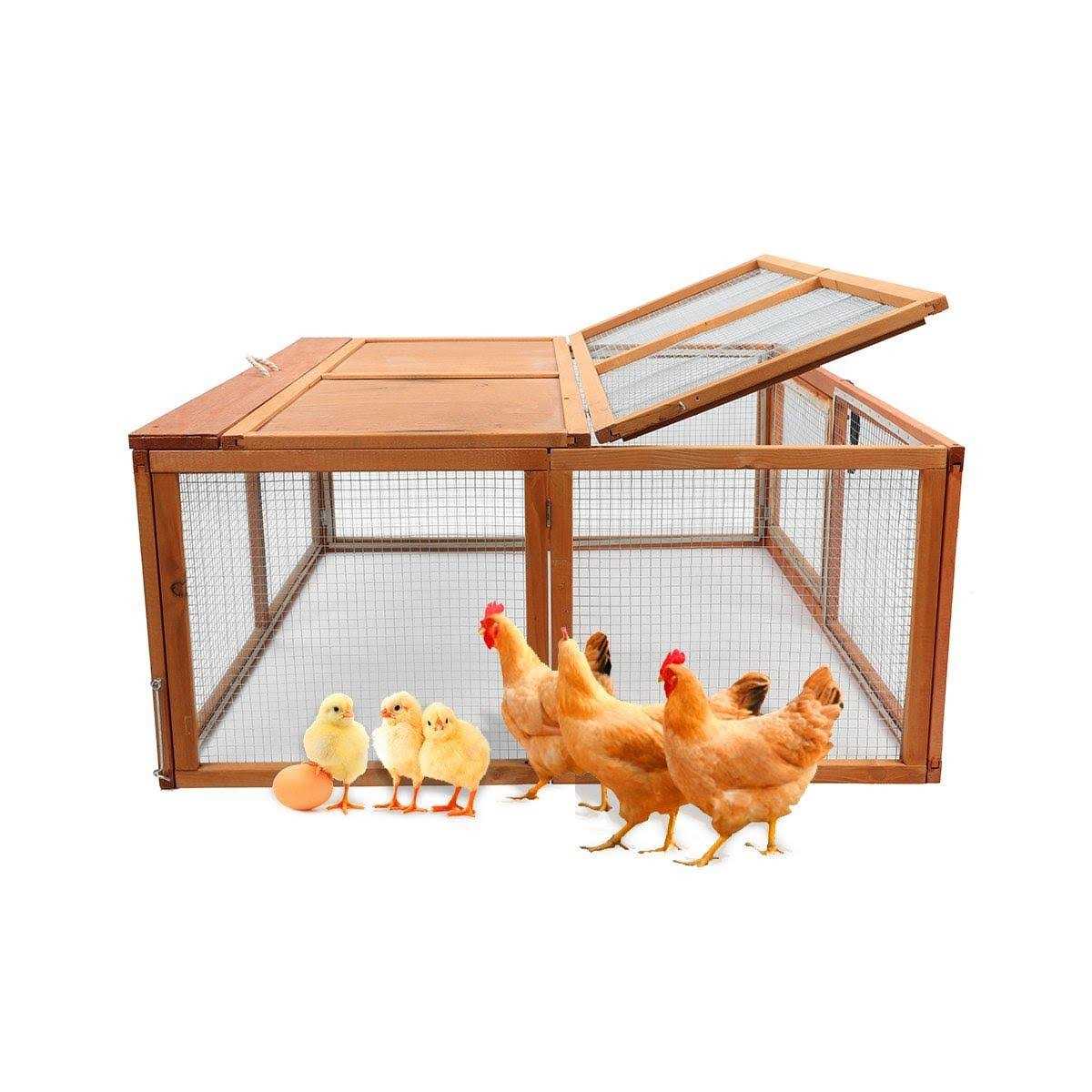 Wooden Chicken Coop Rabbit Hutch Small Animal Cage V1105