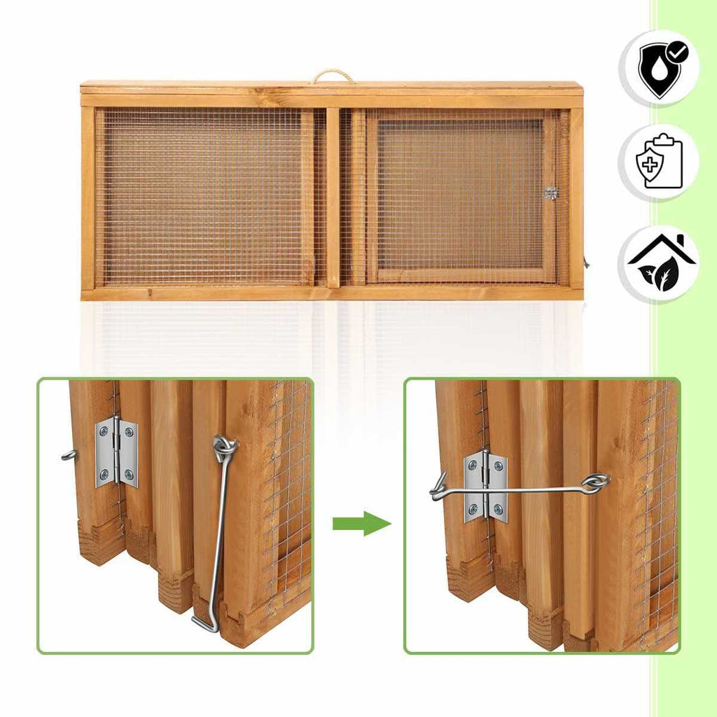 Wooden Chicken Coop Rabbit Hutch Small Animal Cage V1105