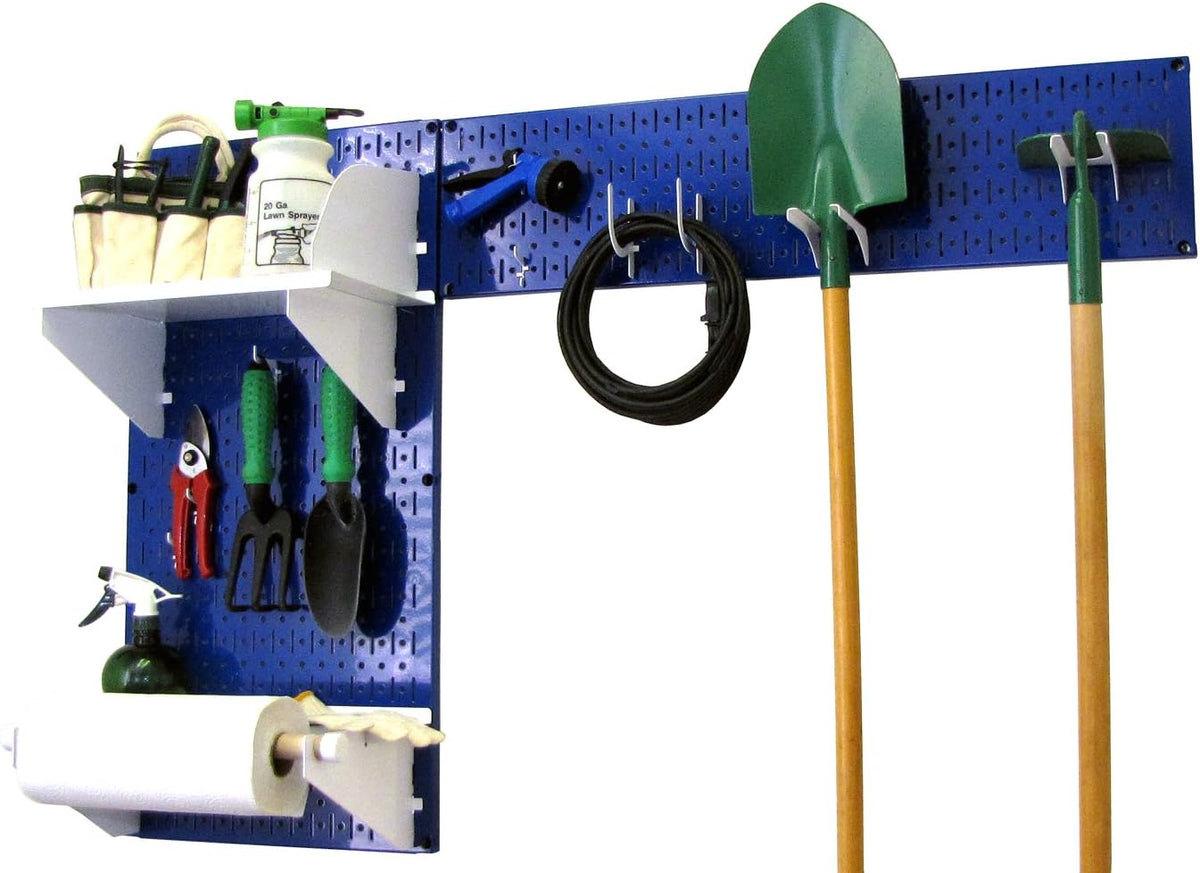Gray Pegboard Garden Tool Organizer Kit Y958