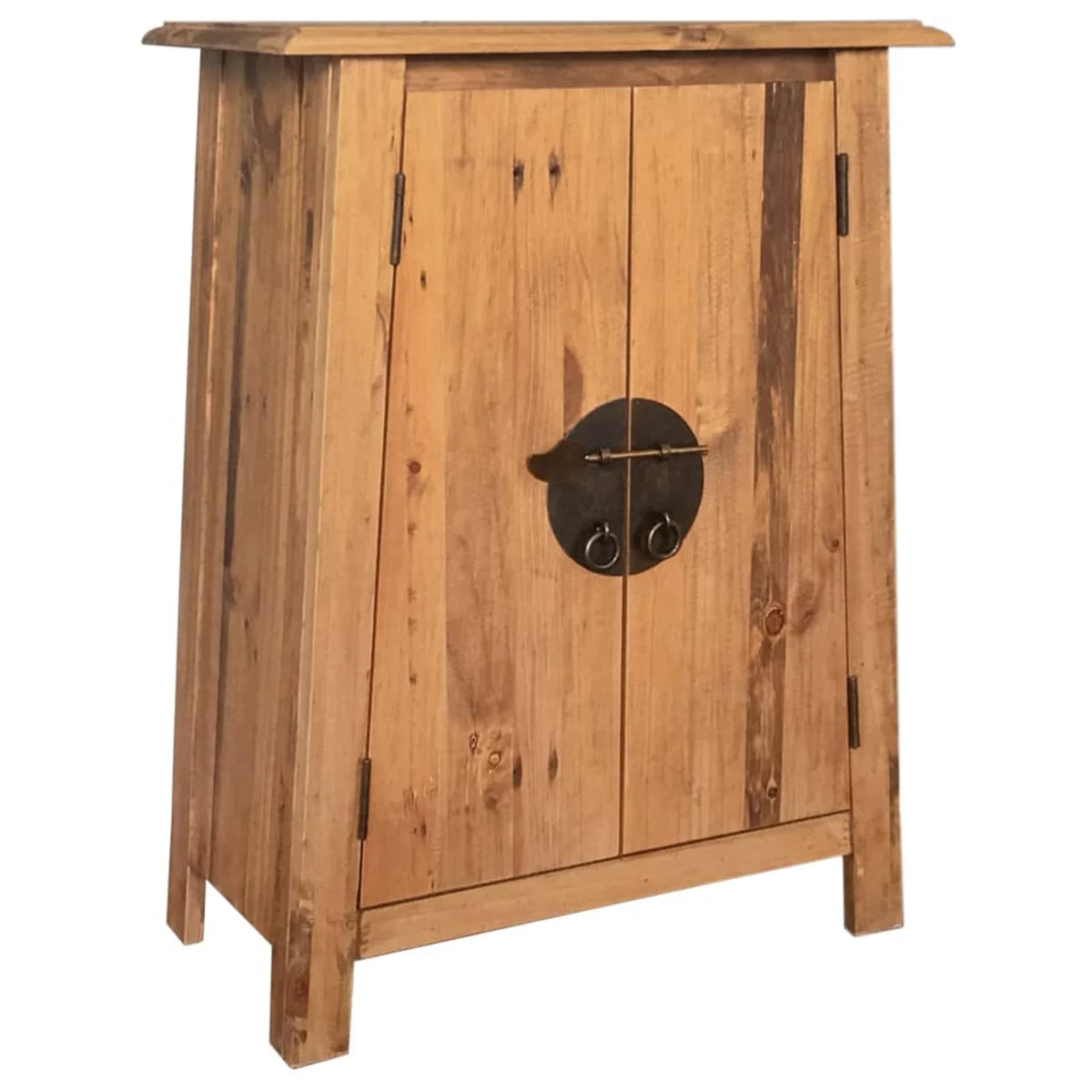 Recycled Pinewood Bathroom Storage Cabinet with Shelf T3432