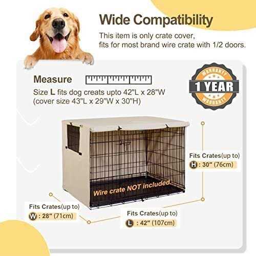Dog Crate Cover Polyester Pet Kennel Cover F414